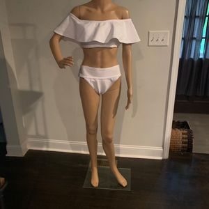 White bathing suit WOW